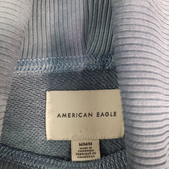 American Eagle Tie Dye Turtleneck Cropped Sweatshirt - Picture 9 of 11